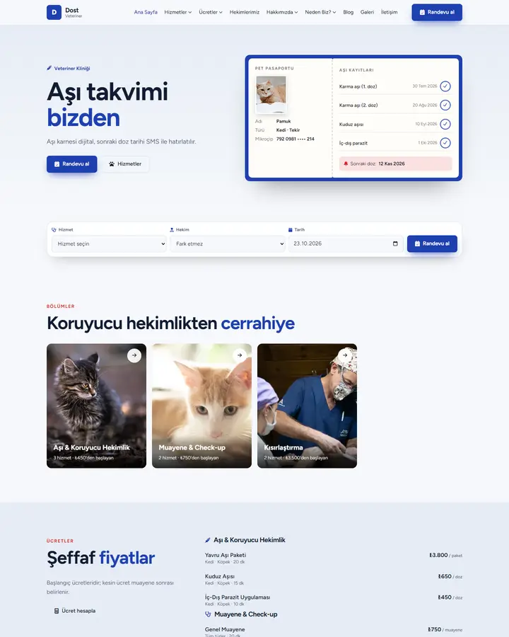 Tema 02 – Aşı Karnesi tasarım önizlemesi